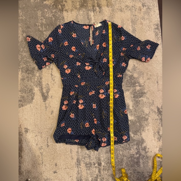 Altar’D State Floral Polka Dot Romper - Picture 5 of 5